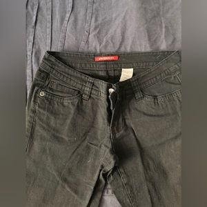 Black jeans. Flare bottom